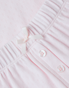 Pointelle Baby Tee and Pants Set