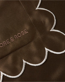 Scalloped Silk Pillowcase