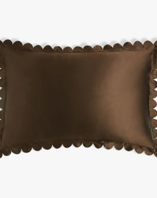Scalloped Silk Pillowcase