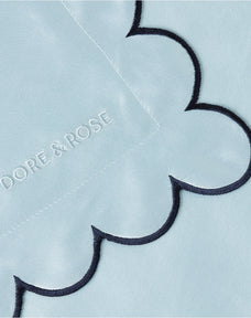 Scalloped Silk Pillowcase