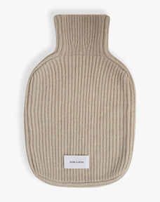 Cashmere Hot Water Bottle in Beige