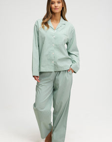Long Premium Striped PJ Set
