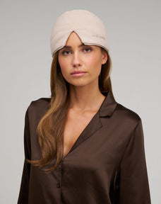 Cashmere Bundle in Beige: Deep Sleep Mask and Hot Water Bottle