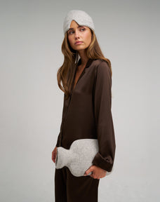 Cashmere Bundle in Grey: Deep Sleep Mask and Hot Water Bottle