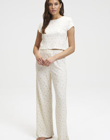 Pointelle Baby Tee and Pants Set