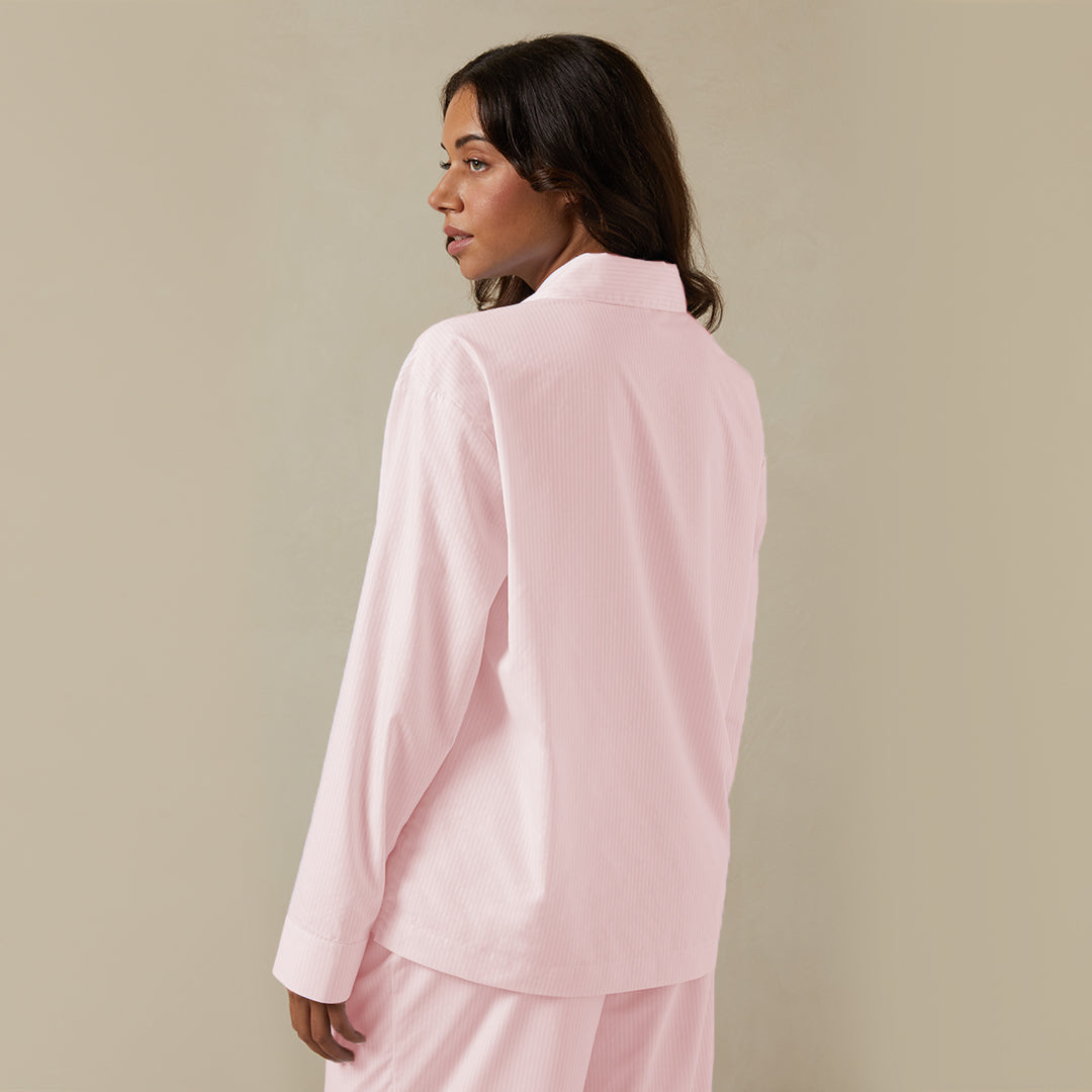 Long Premium Striped PJ Top