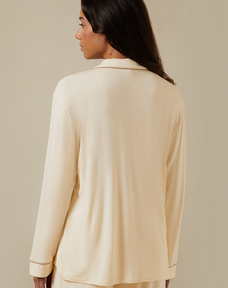 Langärmliges gestreiftes Pyjama-Oberteil