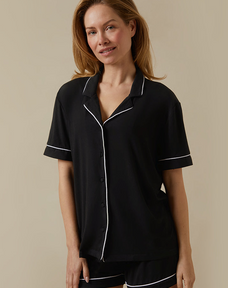 Langärmliges gestreiftes Pyjama-Oberteil