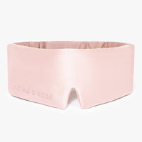 Dore and Rose Luxury Soft Silk Sleeping Eye Mask in the color Light pink