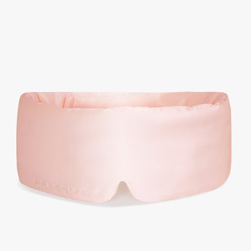Dore and Rose Luxury Soft Silk Sleeping Eye Mask in the color Light Pink