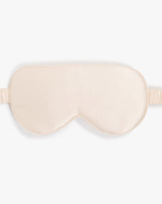 Premium Stretchable Silk Sleep Eye Mask from Dore & Rose in the color Champagne Beige