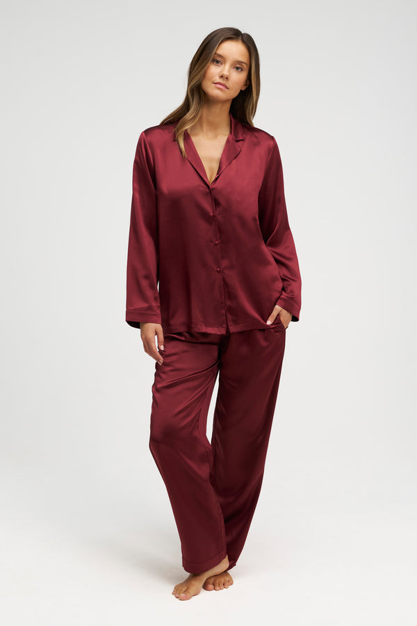 Long Premium Silk PJ Set