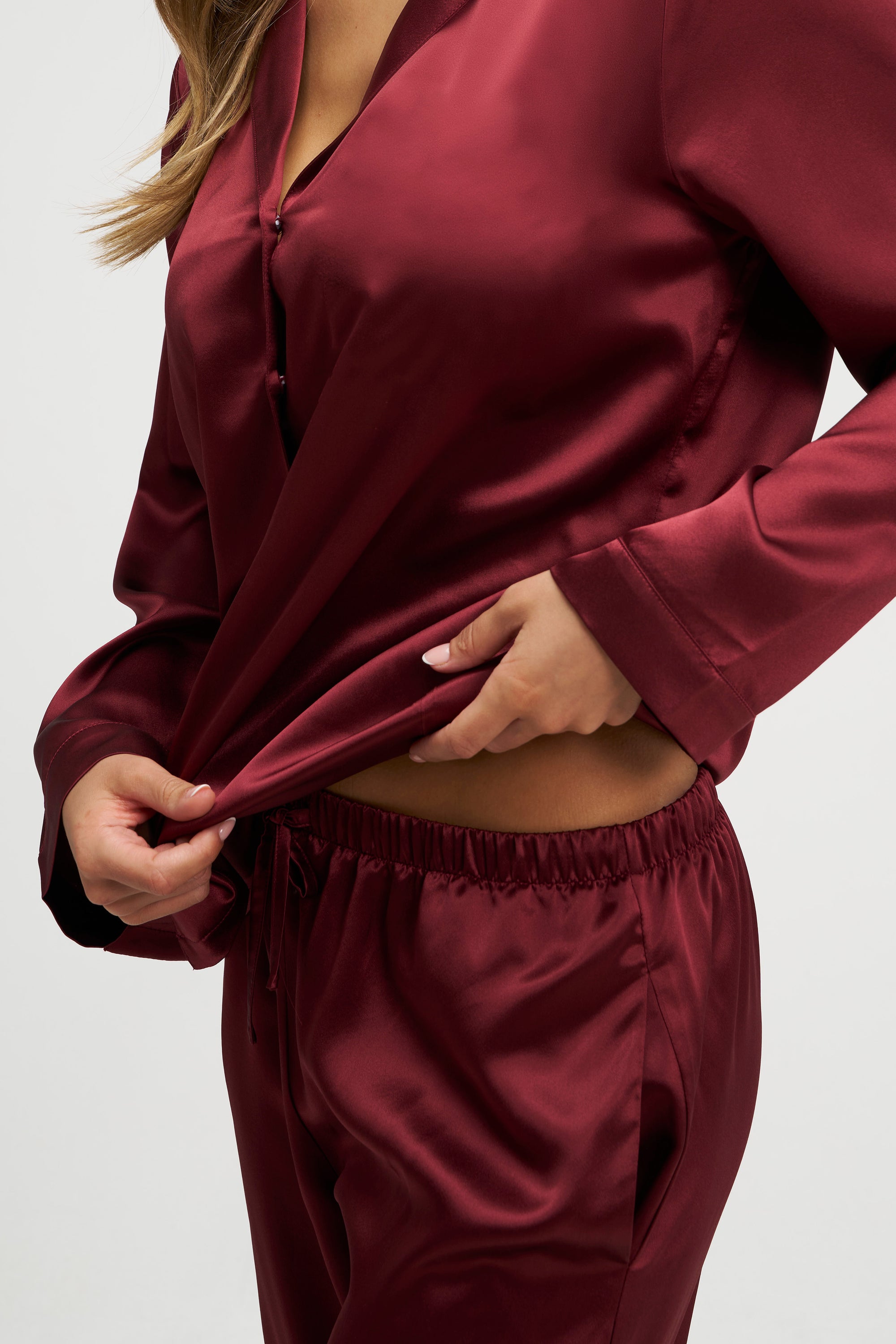 Long Premium Silk PJ Set