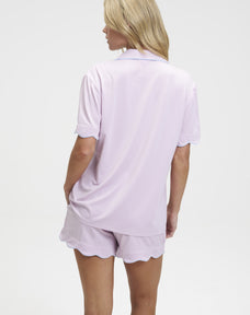 Scalloped Short Tencel PJ Set