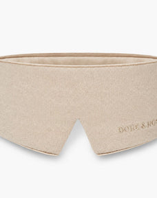 Cashmere & Silk Deep Sleep Mask in Beige