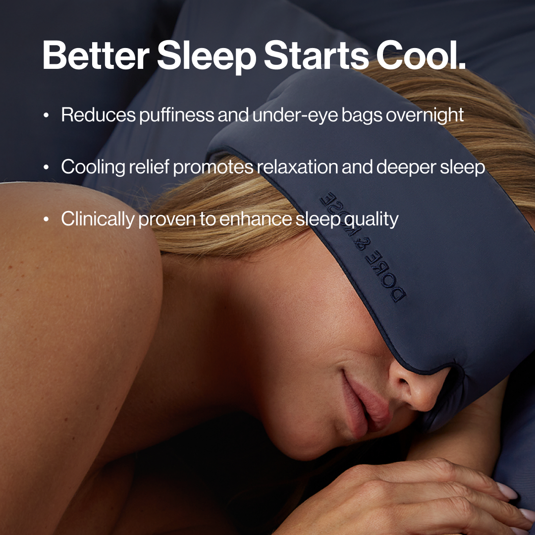 Cold Sleep Mask Cooling Sleep Mask - Dark Blue – Dore & Rose