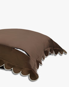 Scalloped Silk Pillowcase