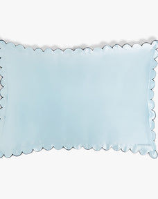 Scalloped Silk Pillowcase