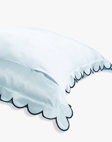 Scalloped Silk Pillowcase