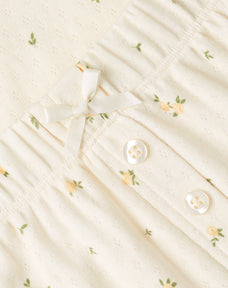 Pointelle Baby Tee and Pants Set