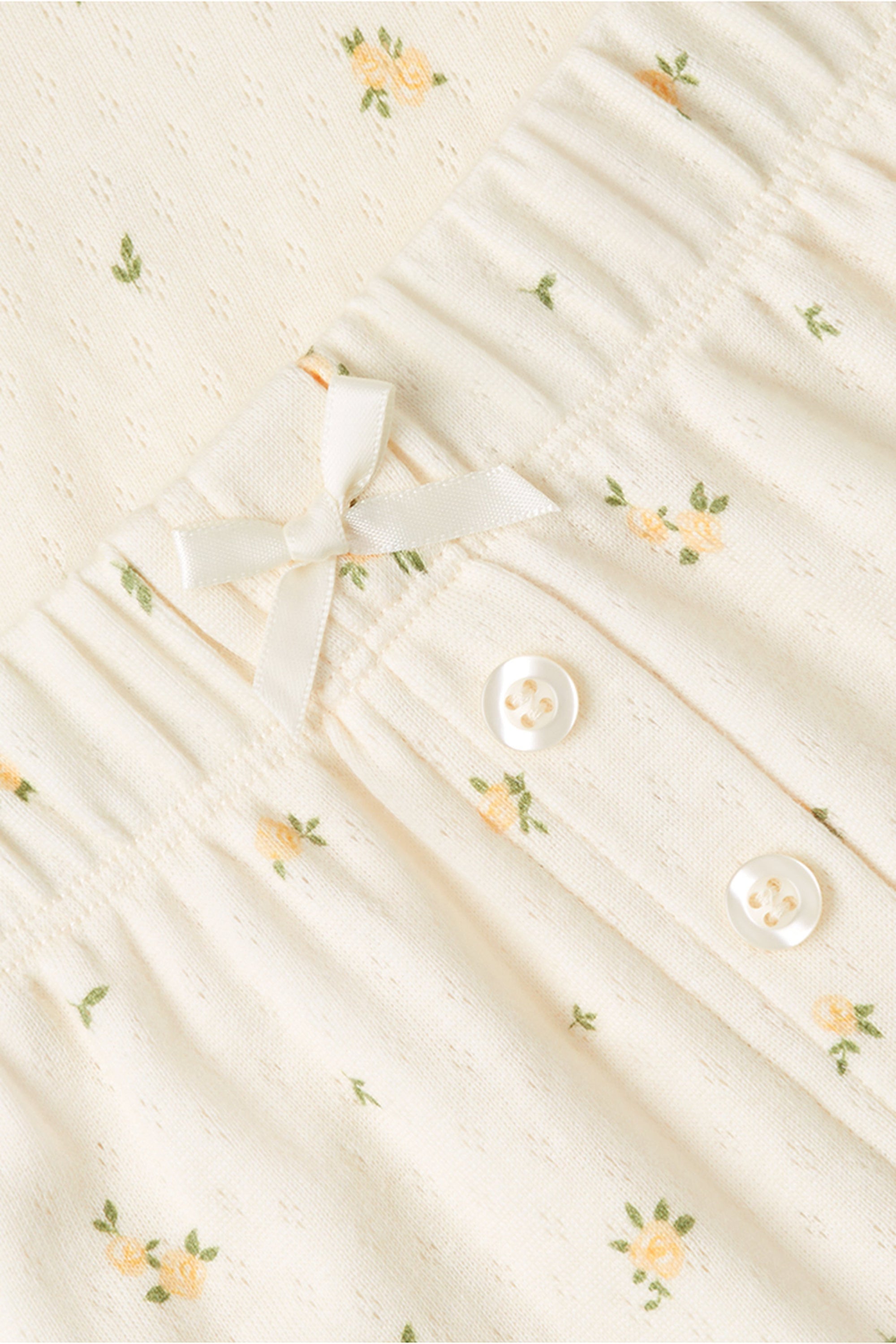 Pointelle Baby Tee and Pants Set
