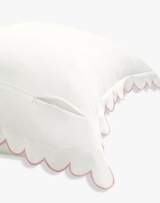 Scalloped Silk Pillowcase