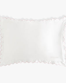 Scalloped Silk Pillowcase