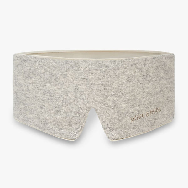 Cashmere & Silk Deep Sleep Mask in Grey