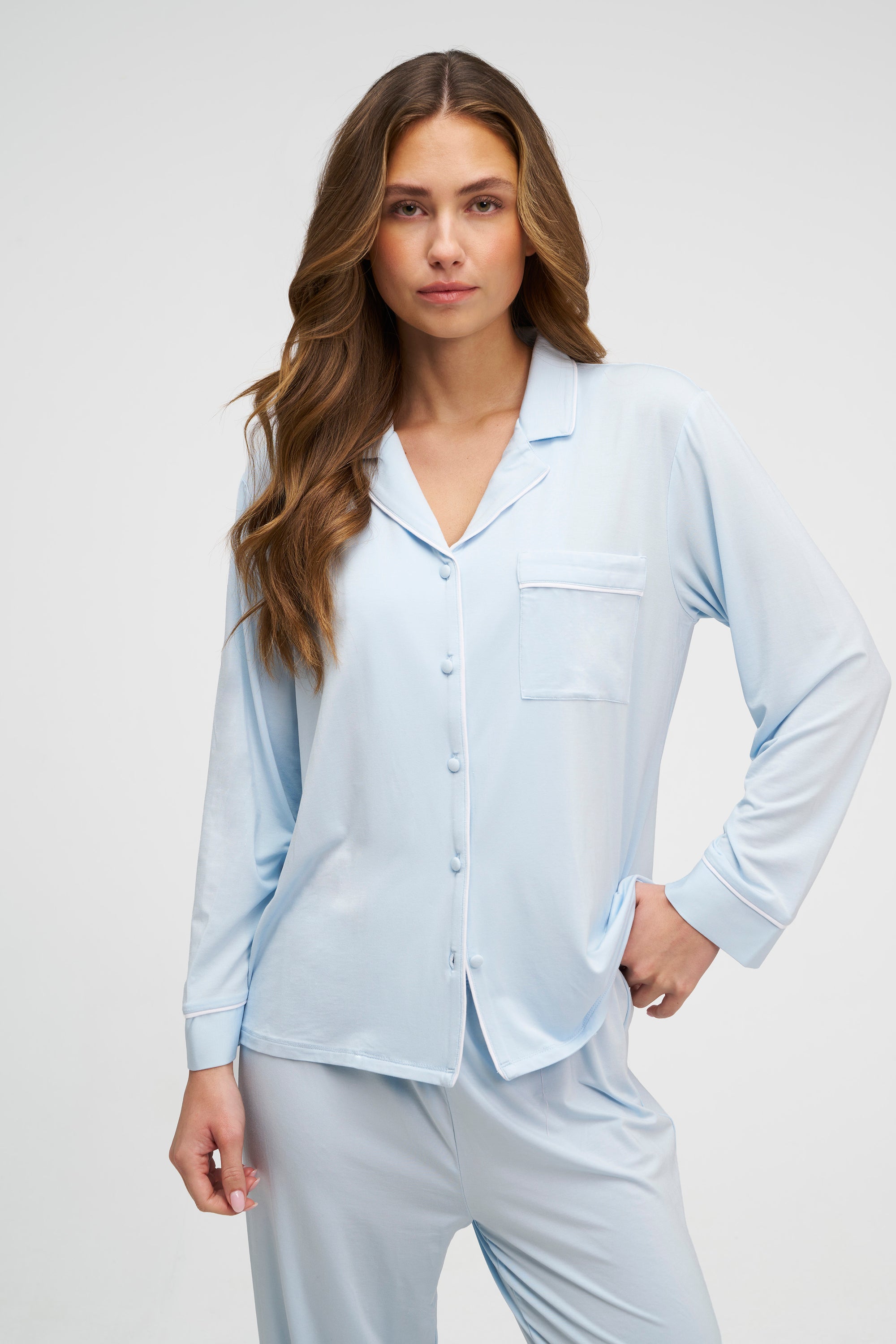 Long Tencel PJ Set Dore & Rose Long Tencel PJ Set Dore & Rose