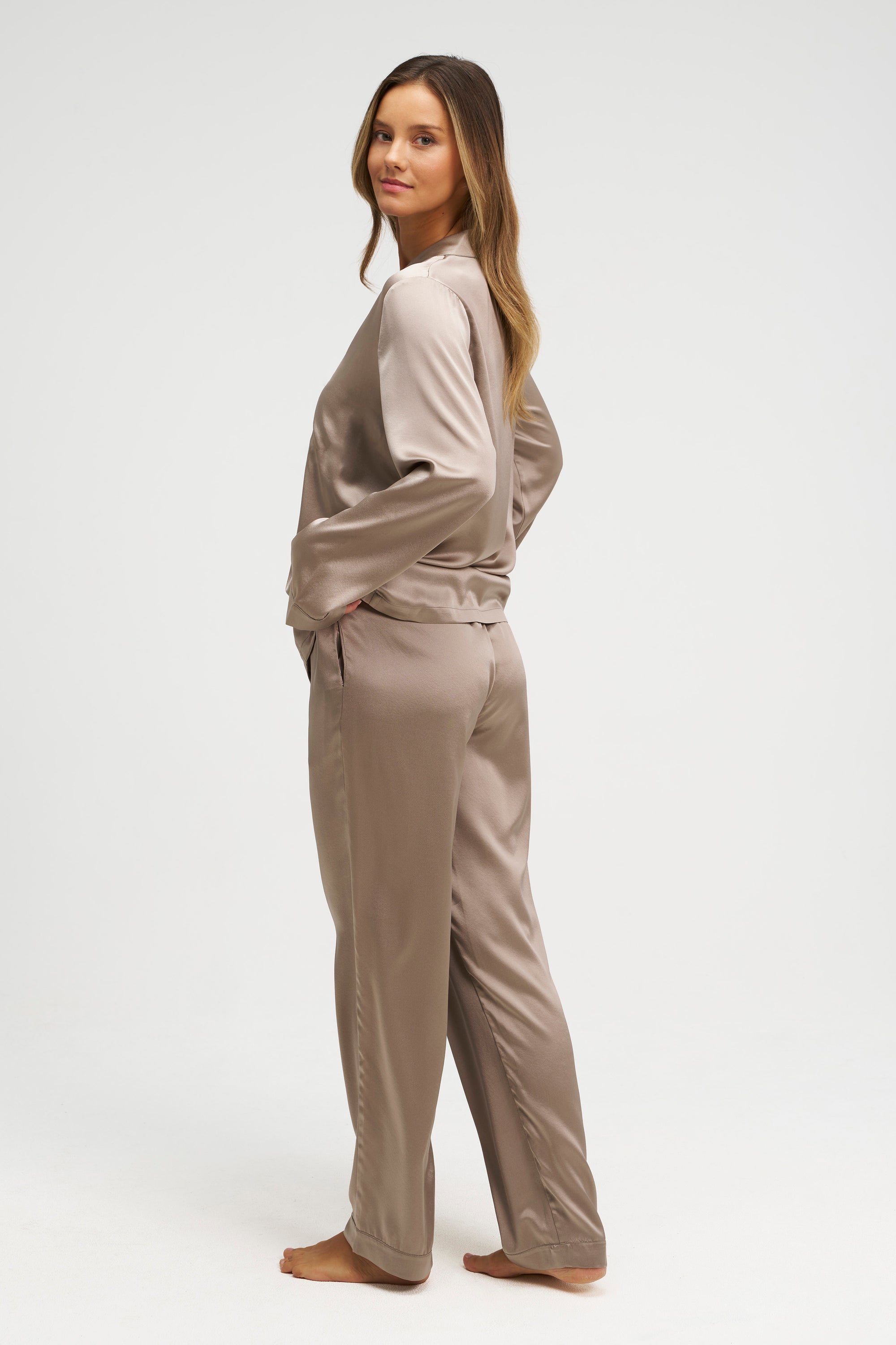 Long Premium Silk PJ Set