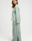 Long Premium Striped PJ Set