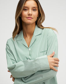 Long Premium Striped PJ Set