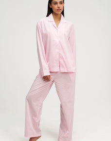 Long Premium Striped PJ Set