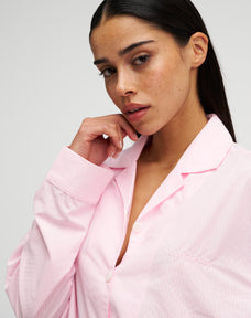 Long Premium Striped PJ Set