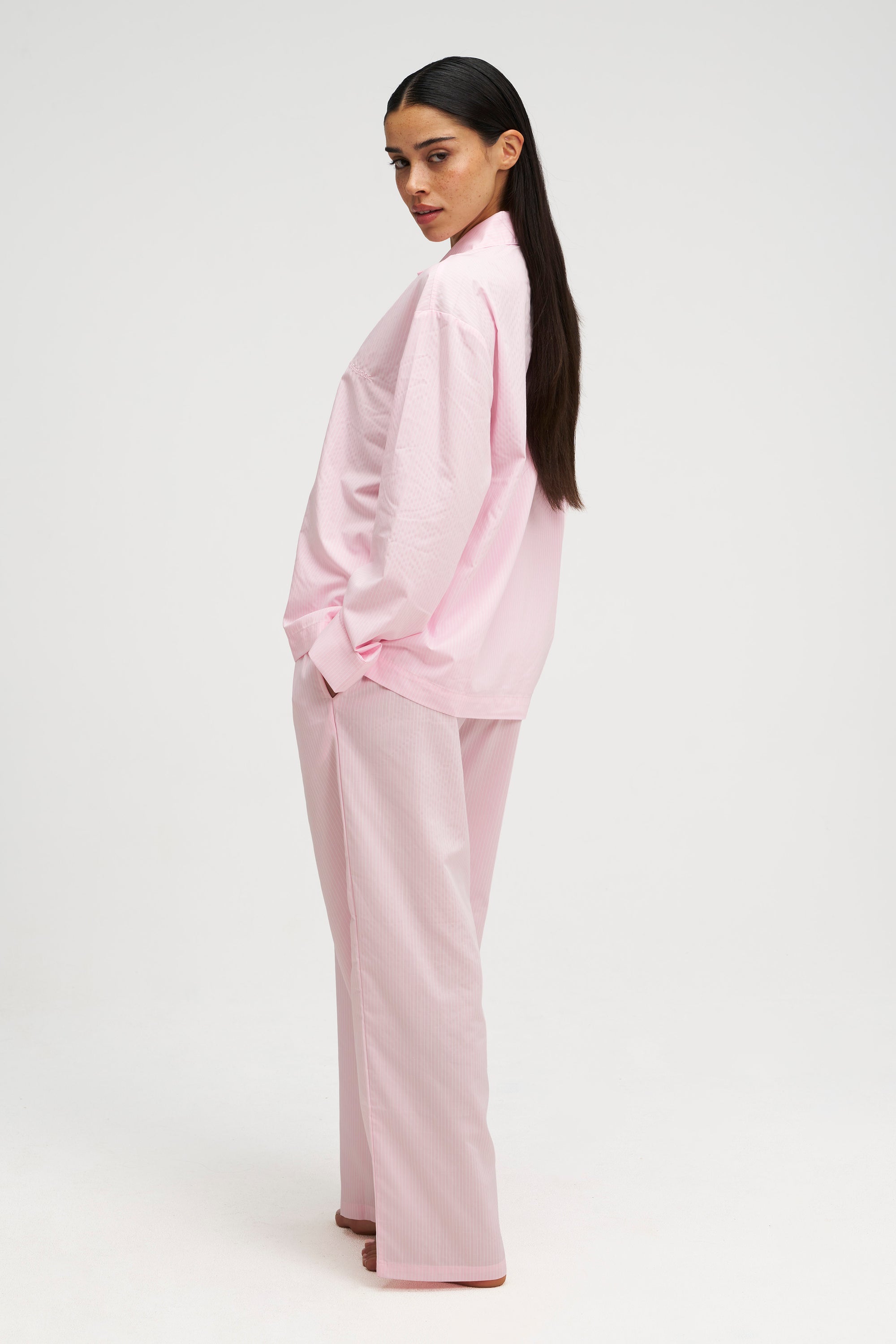 Long Premium Striped PJ Set