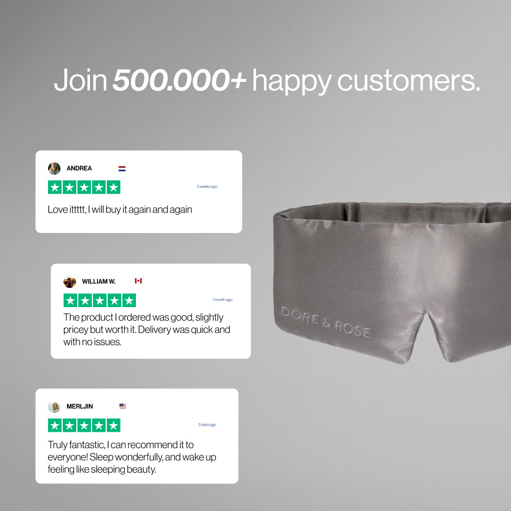 Silk Sleep Mask &amp; Headband Duo