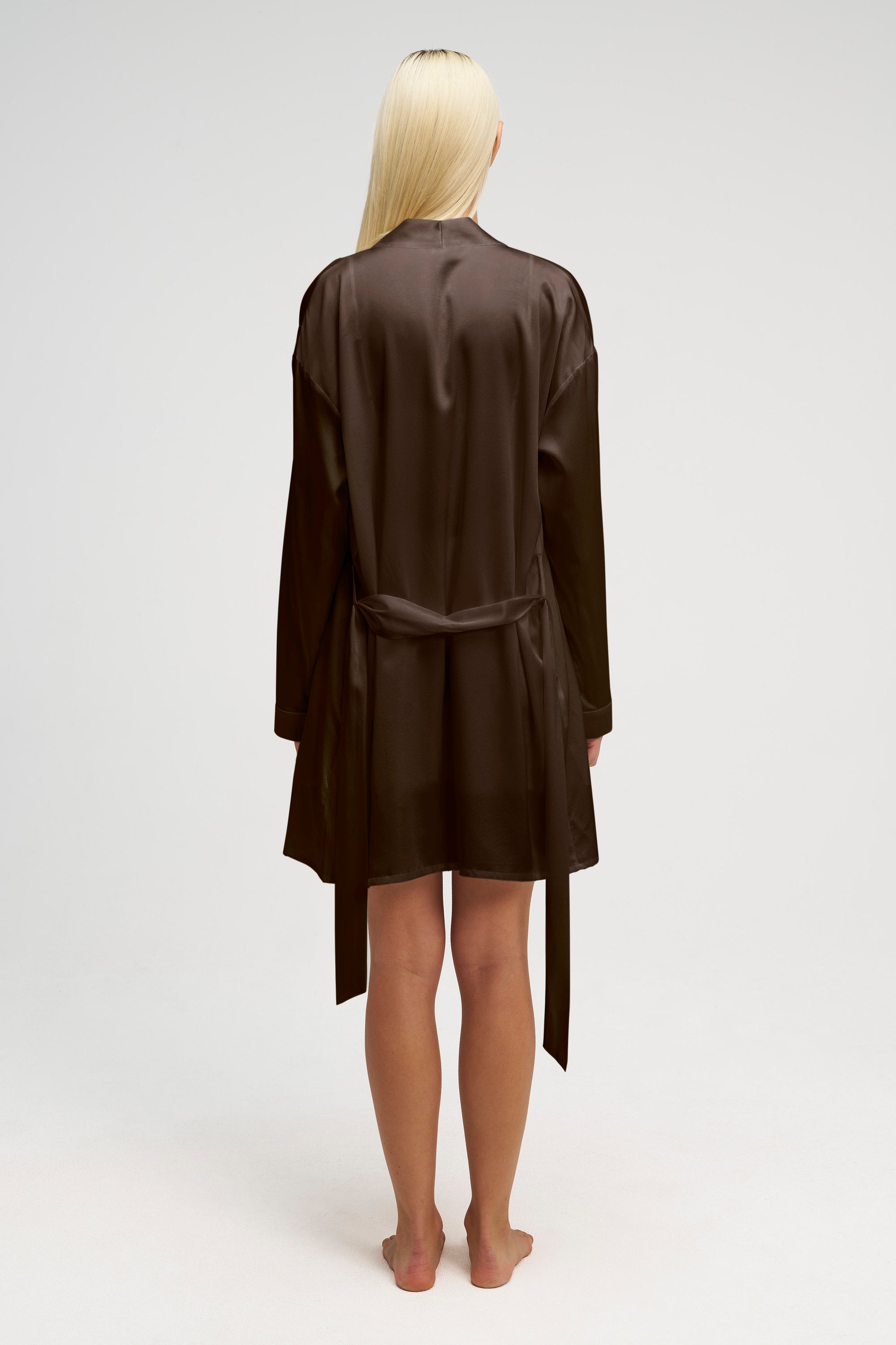 Short Silk Gown