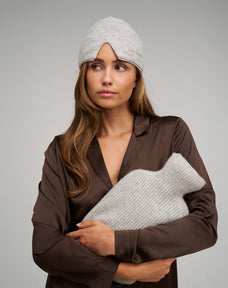 Cashmere Hot Water Bottle in Grey