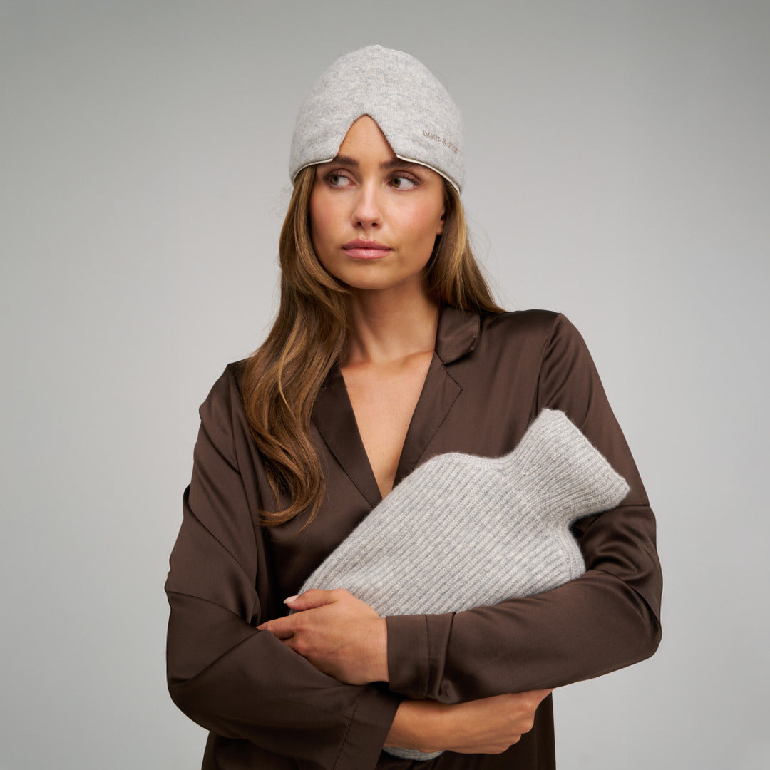 Cashmere Hot Water Bottle in Grey