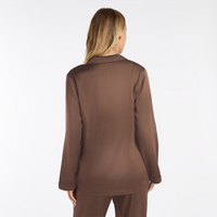 Silk PJ Long Top