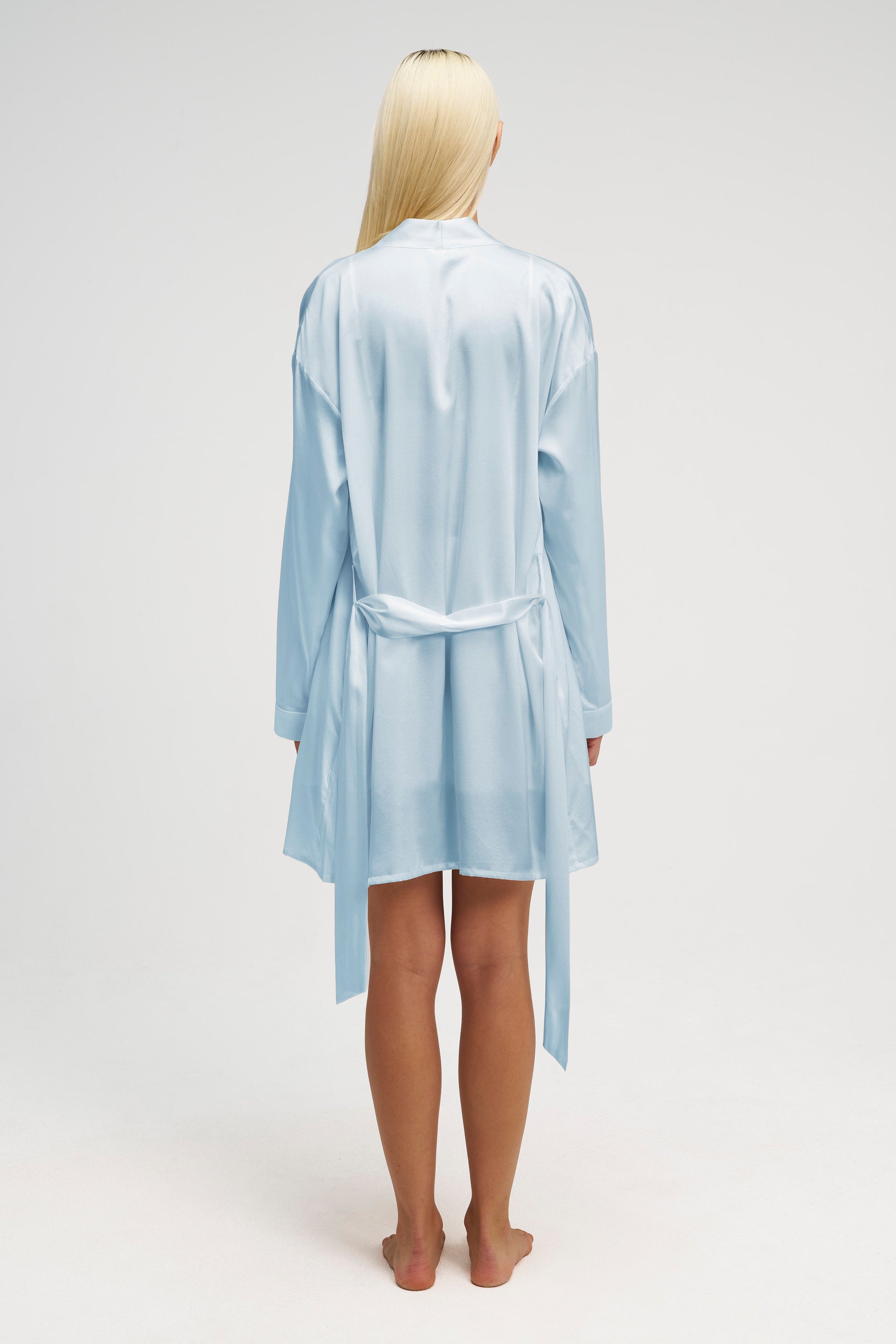 Short Silk Gown