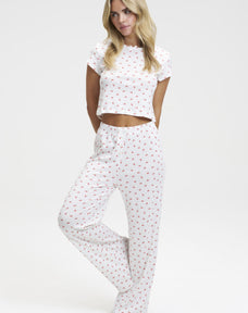 Pointelle Baby Tee and Pants Set