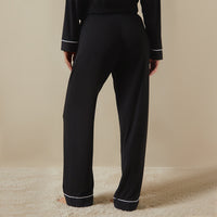 Long Sleeve Modal PJ Set - Black