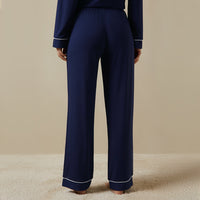 Long Sleeve Modal PJ Set - Dark Blue