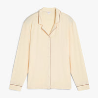 Long Sleeve Modal Top - Beige