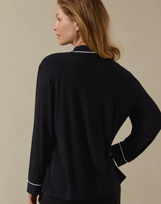 Langärmliges gestreiftes Pyjama-Oberteil