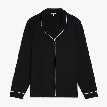 Long Sleeve Modal Top - Black