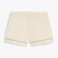 Short Sleeve Modal Bottom - Beige