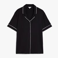 Short Sleeve Modal Top - Black