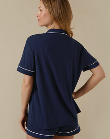 Langärmliges gestreiftes Pyjama-Oberteil